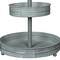 Metal Rustic Round Two Tier Country Farmhouse Tray Serving Stand